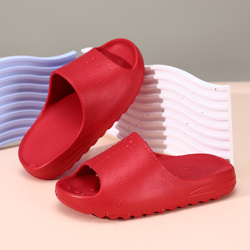 GX2301 Men's & Women's Thick Sole Slide Sandals, Non-Slip Open Toe Slippers for Shower, Beach, and Indoor Outdoor Use