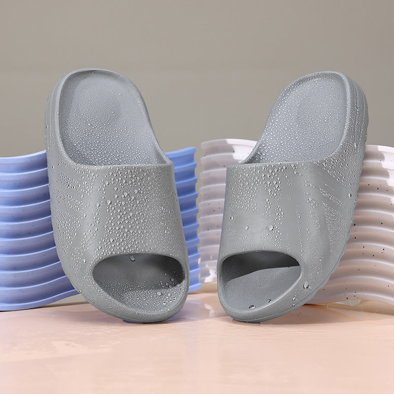 GX2301 Men's & Women's Thick Sole Slide Sandals, Non-Slip Open Toe Slippers for Shower, Beach, and Indoor Outdoor Use